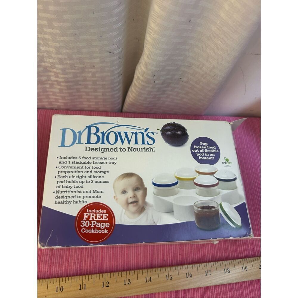 Dr. Browns baby food containers‎ new 3oz silicone stackables